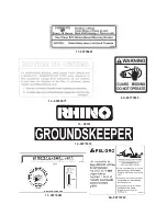 Предварительный просмотр 19 страницы RHINO FINISHING MOWERS GK6072 Operator'S Manual