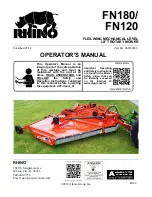 RHINO FN120 Operator'S Manual предпросмотр