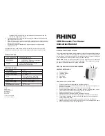 RHINO H02073 Instruction Booklet предпросмотр