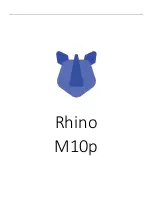 Preview for 1 page of RHINO M10p Manual