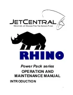 Preview for 1 page of RHINO Power Pack series Operation Manual