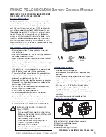 Предварительный просмотр 1 страницы RHINO PSL-24-BCM240 Instructions Manual