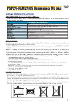 Preview for 1 page of RHINO PSP24-REM240S Installation Instructions