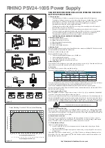 RHINO PSV24-100S Quick Start Manual preview