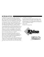 Preview for 4 page of RHINO Ranch Pro Owner'S Manual