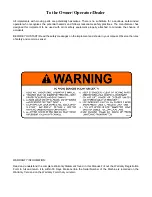 Preview for 2 page of RHINO RC456 Operator'S Manual