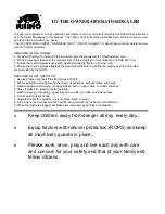 Preview for 71 page of RHINO RC456 Operator'S Manual