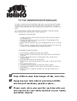 Предварительный просмотр 43 страницы RHINO RHINO 7214 MSL Operator'S Manual