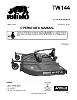 RHINO RHINO TW144 Operator'S Manual preview