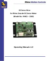 RHINO RMCS -2303 Operating Manual preview