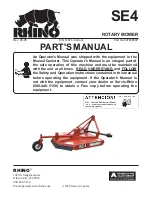 RHINO SE4 Parts Manual preview