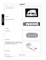 Preview for 28 page of RHINO SE42 Operator'S Manual