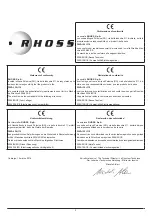 Предварительный просмотр 3 страницы RHOSS DIVA-I Instructions For Use Manual