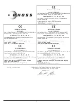 Preview for 3 page of RHOSS UTNC-EV Instructions For Use Manual