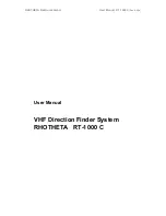 Rhotheta RT-1000 C User Manual предпросмотр