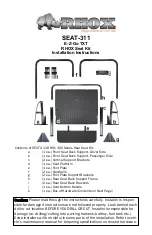 Предварительный просмотр 1 страницы RHOX SEAT-311 Installation Instructions Manual