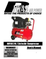 Rhyas 24L 7.3cfm User Manual preview