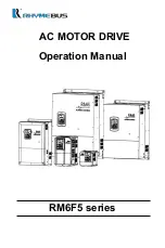 Rhymebus RM6F5 series Operation Manual preview