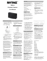 Preview for 1 page of Rhythmz BluBox User Manual