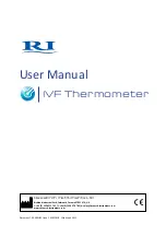 Preview for 1 page of RI IVF Thermometer User Manual