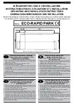 Предварительный просмотр 1 страницы RIB ECO-RAPID PARK Operating And Installation Instructions