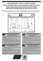 Предварительный просмотр 1 страницы RIB K5 Operating And Installation Instructions