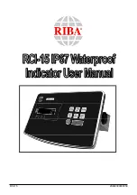 Preview for 1 page of RIBA RCI-15 User Manual