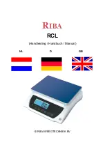 RIBA RCL Series Manual предпросмотр