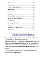 Preview for 3 page of Ribbon print Plus Handbook