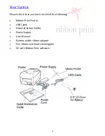 Preview for 4 page of Ribbon print Plus Handbook