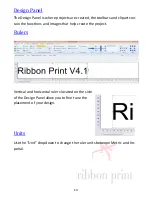 Preview for 13 page of Ribbon print Plus Handbook