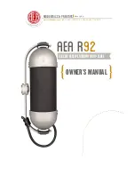 Ribbonmics aea r92 Owner'S Manual preview