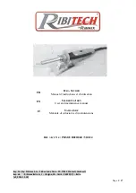 Предварительный просмотр 1 страницы Ribimex 510124 User And Maintenance Manual