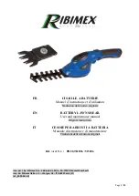 Preview for 1 page of Ribimex 515286 User And Maintenance Manual