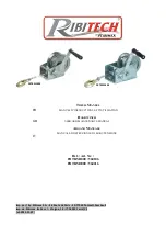 Preview for 1 page of Ribimex 560106 User And Maintenance Manual