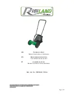 Предварительный просмотр 1 страницы Ribimex 725546 User And Maintenance Manual