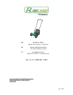 Ribimex Ribiland 725556 User And Maintenance Manual preview