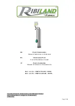 Preview for 1 page of Ribimex Ribiland PRPVC1101/65F User And Maintenance Manual