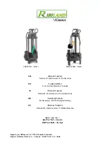 Ribimex Ribiland PRPVC1500V User And Maintenance Manual preview