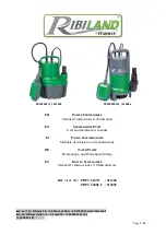 Ribimex RIBILAND PRPVC249/1 User And Maintenance Manual preview