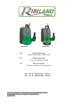 Ribimex Ribiland PRPVC350A User And Maintenance Manual preview