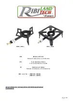 Ribimex RIBILANDTECH PRF308 User And Maintenance Manual preview