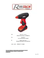 Ribimex RIBITECH 510026 User And Maintenance Manual preview