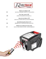 Preview for 1 page of Ribimex RIBITECH PE12V/T1 Use And Maintenance Manual