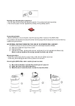 Preview for 18 page of Ribimex RIBITECH PRASP31LPE User And Maintenance Manual