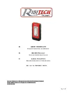 Ribimex Ribitech PRTORZ1 User And Maintenance Manual предпросмотр