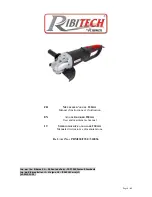 Ribitech 510056 User And Maintenance Manual предпросмотр