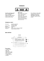 Preview for 3 page of Ricatech PR390 User Manual