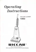 Riccar 1950 Operating Instructions Manual предпросмотр