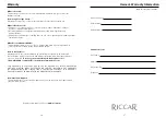 Preview for 15 page of Riccar Brilliance BRLD Owner'S Manual